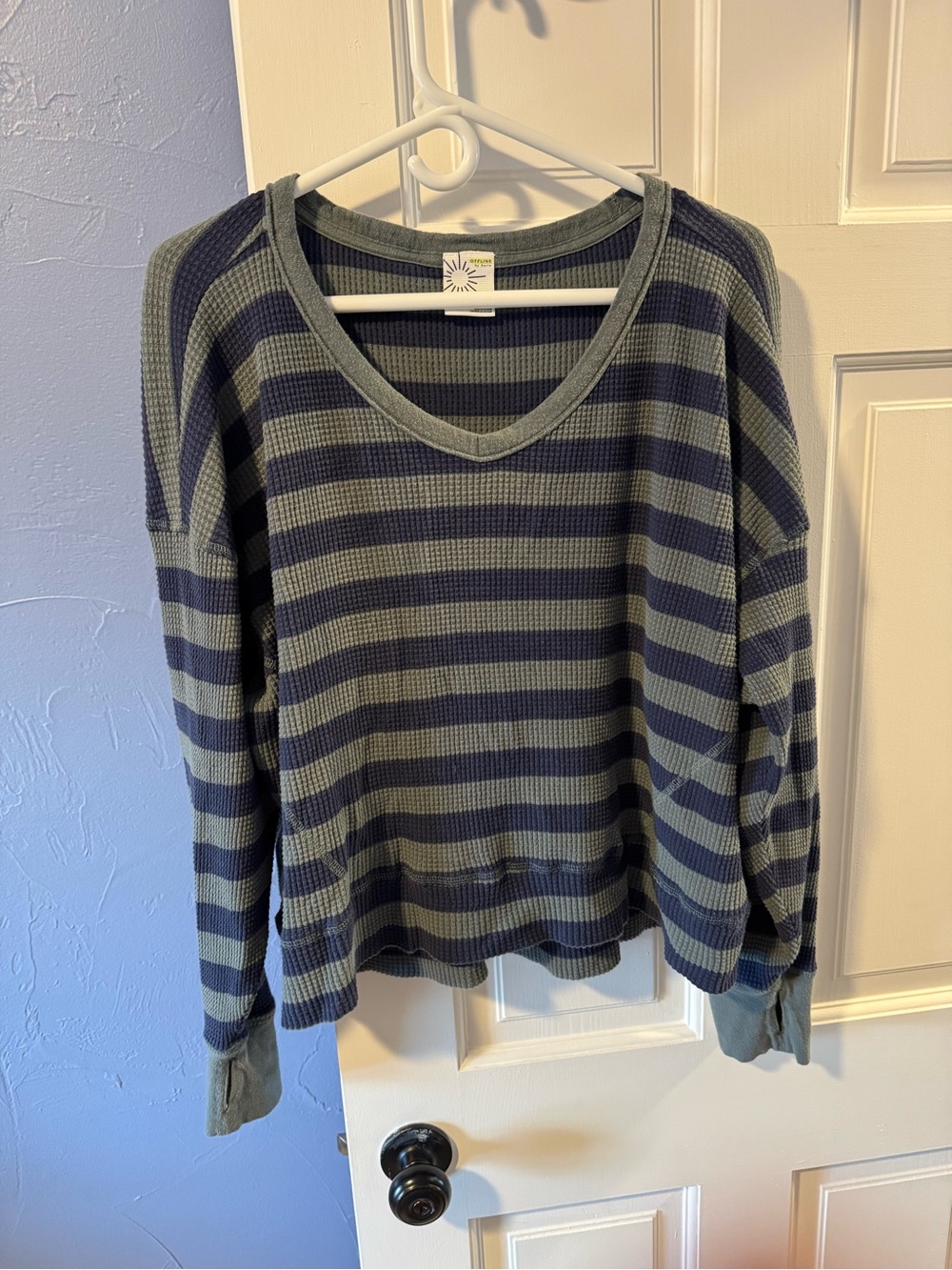 Offline by Aerie Wow Waffle top